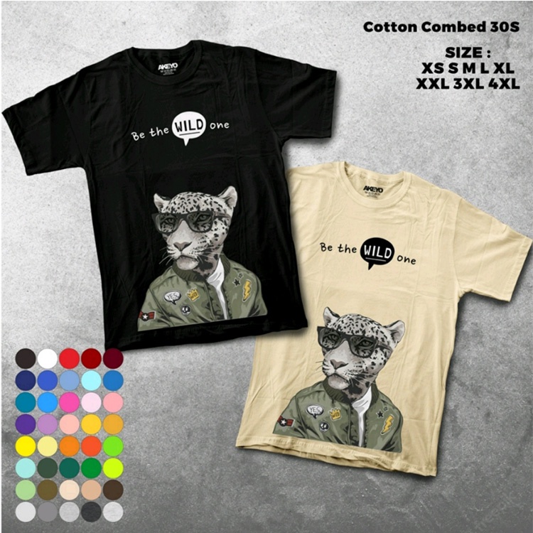 OSCAR FS ] ADULTS S-XXL & CHILDREN 1-10 YEARS Be The WILD One เสื้อยืดผ้าฝ้าย COMBED 30S ผู้ชายผู้หญ