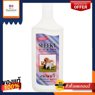 สลิคกี้แชมพูกำจัดเห็บหมัดสุนัขขนยาว350ccSLEEKY DOG LONG HAIR SHAMPOO TICK 350cc.