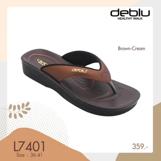 NFshoes ถูกสุด! รองเท้าแตะ หญิง เพื่อสุขภาพ แบบหนีบ Deblu เดอบลู รุ่น L7401 นุ่มนิ่ม น้ำหนักเบา ของแท้ 100%
