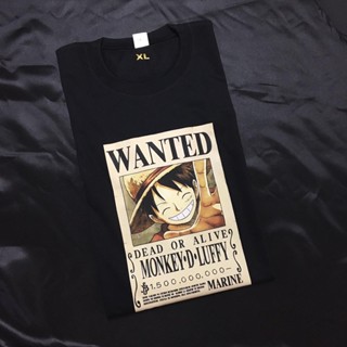 ❈✒✴ARVO - Wanted Monkey D Luffy One Piece Anime Tee Shirt Bigprint