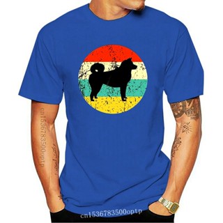 เสื้อคนอ้วน Akita gömlek-Vintage Retro Akita Inu erkek T-Shirt-köpek siluet simgesi gömlek klasik benzersiz Tee gömlek