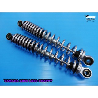 YAMAHA CHAPPY LB50 LB80 BOBBY 50 REAR SHOCK SET "CHROME"  // โช๊คหลัง สปริง  สีชุบ