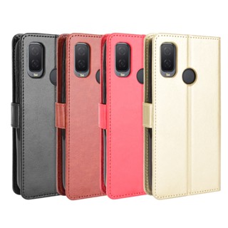 เคสหนัง ฝาพับ สําหรับ TCL 304 TCL304 6.1 นิ้ว