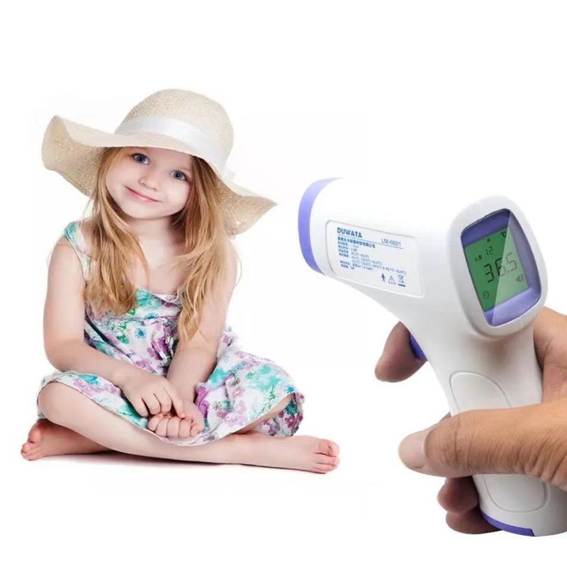 Infrared Thermometer Human Body Digital Non-Contact Forehead Thermometer with 3-color Backlight for Baby Kids Adult Objects