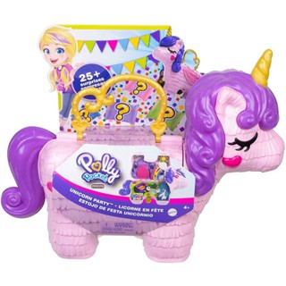 Polly Pocket Rainbow Unicorn Surprise - พอลลี่ พ็อกเก็ต เรนโบว์ ยูนิคอร์น รุ่น GKL24