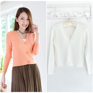 Narinari : NO074 3-Button Soft Cardigan (ใช้โค้ด NARISP9 ลดทันที 65.- เมื่อช็อปครบ 500.-)