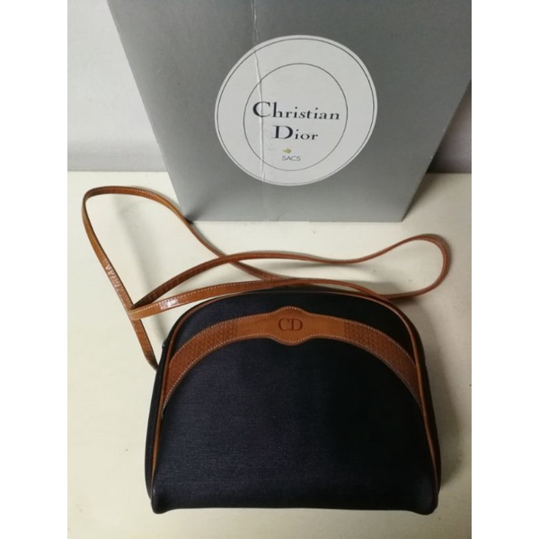 กระเป๋าสะพาย Christian Dior แท้ แนววินเทจ มือสอง