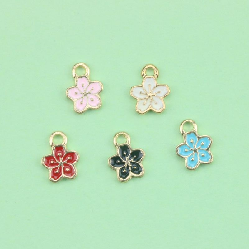 จี้สร้อยข้อเท้า ต่างหู กลีบดอกไม้ห้ากลีบ แฮนด์เมด Diy – โปรปัง