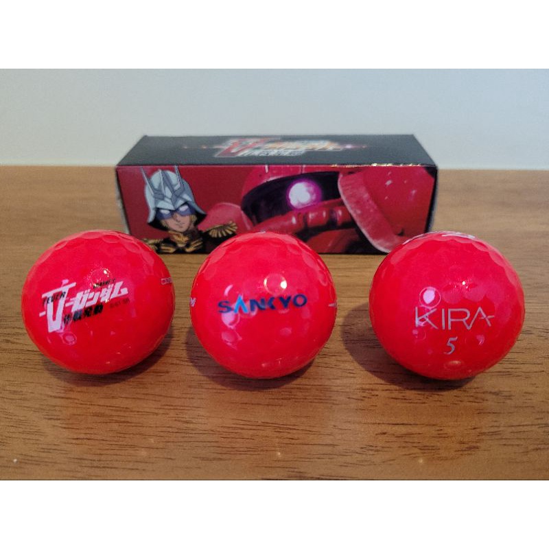 Mobile Suit Gundam Original Golf Ball Kasco Kasco KIRA Red Gundam Amuro Char Char's Zaku