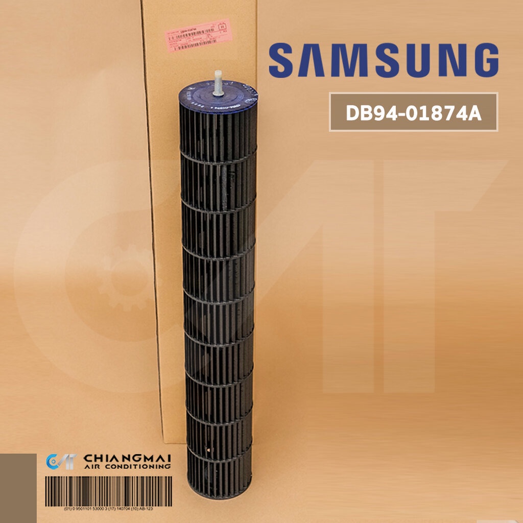 DB94-01874A ใบพัดลมคอยล์เย็น SAMSUNG ใบพัดลมโพรงกระรอก โบเวอร์แอร์ซัมซุง (Ø94 x 600 mm.)
