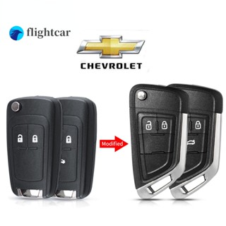 Flightcar เคสรีโมตกุญแจรถยนต์ 2 3 4 5 ปุ่ม สําหรับ Chevrolet Cruze Epica Lova Camaro Vauxhall Insignia Astra