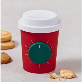 🎀【พร้อมส่ง】 2021 แก้วสตาร์บัคส์เกาหลี Starbucks Korea Holy Red Timer