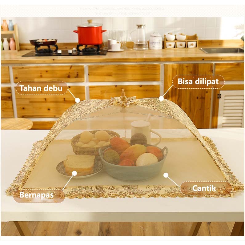 KiRimDailysama-- ฝาครอบอาหาร TOMUMUDA LACE FOOD PROTECTOR TD21