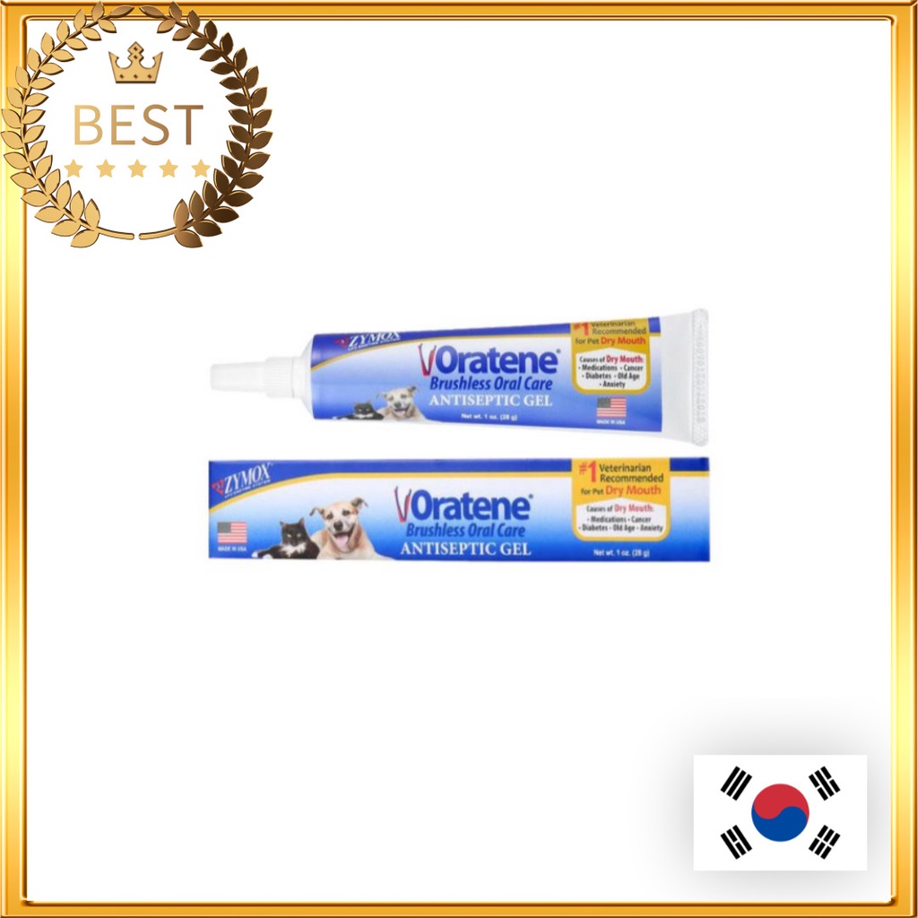 [ZYMOX] Oratene Brushless Enzymatic Oral Gel 28g สําหรับสุนัขและแมว / สัตว์เลี้ยงลูกสุนัขสุนัขแมวดูแลช่องปากทันตกรรม