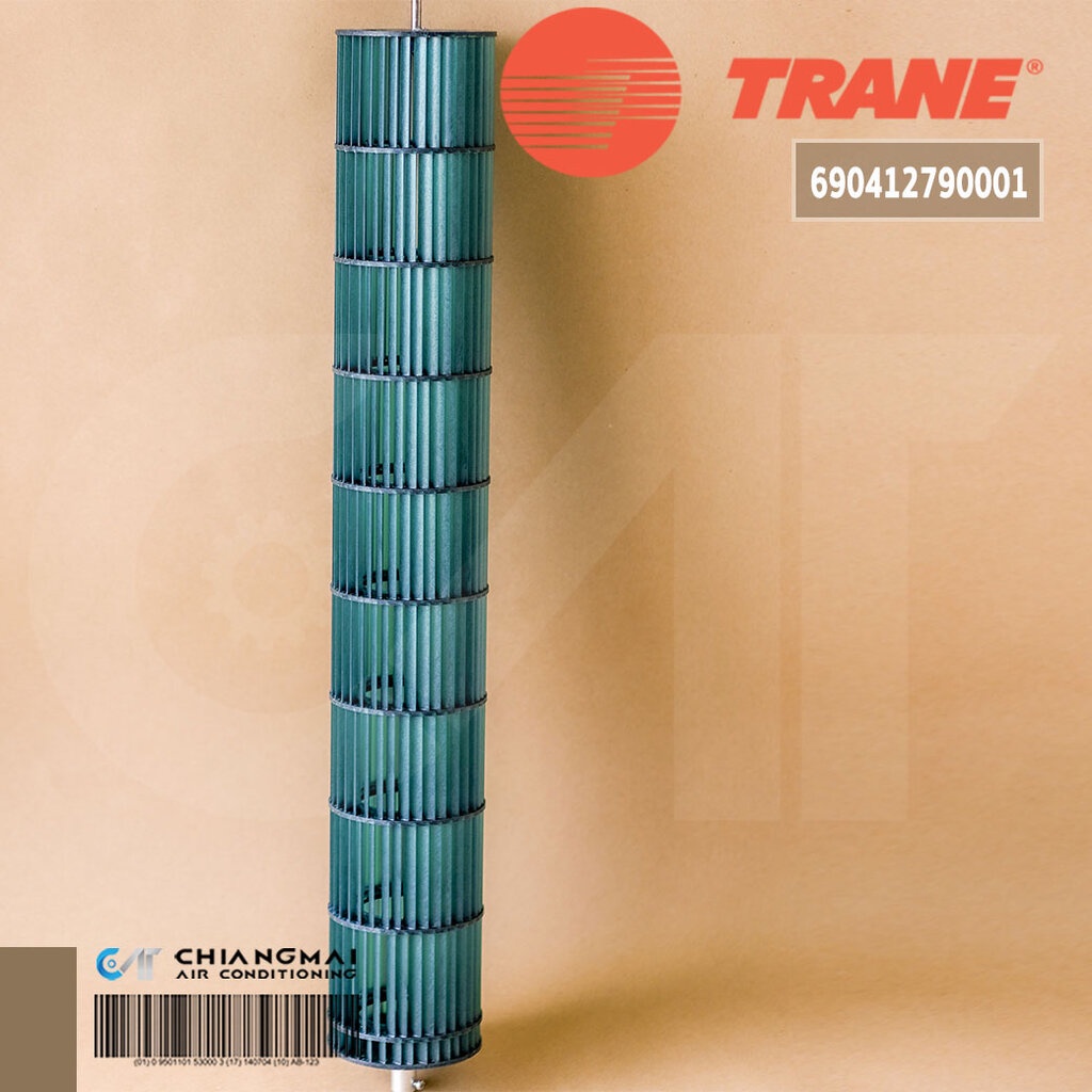 690412790001 ใบพัดลมคอยล์เย็น TRANE ใบพัดลมโพรงกระรอก แอร์เทรน รุ่น MYWE12GB5A00/AA, MCWE12GB5A00/AA