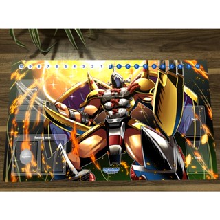 แผ่นรองเมาส์ กันลื่น ลายการ์ตูนอนิเมะ Digimon Playmat Wargreymon DTCG CCG TCG สําหรับเล่นเกม