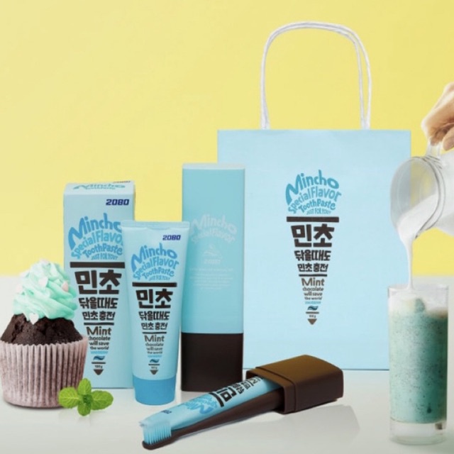 [พร้อมส่ง] ยาสีฟัน 2080 Mincho Toothpaste ยาสีฟันช็อคโกแลตมิ้น | ยาสีฟันเกาหลี 🇰🇷
