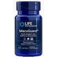 Life Extension MacuGuard® Ocular Support with Saffron &amp; Astaxanthin 60 softgels : บำรุงสายตา