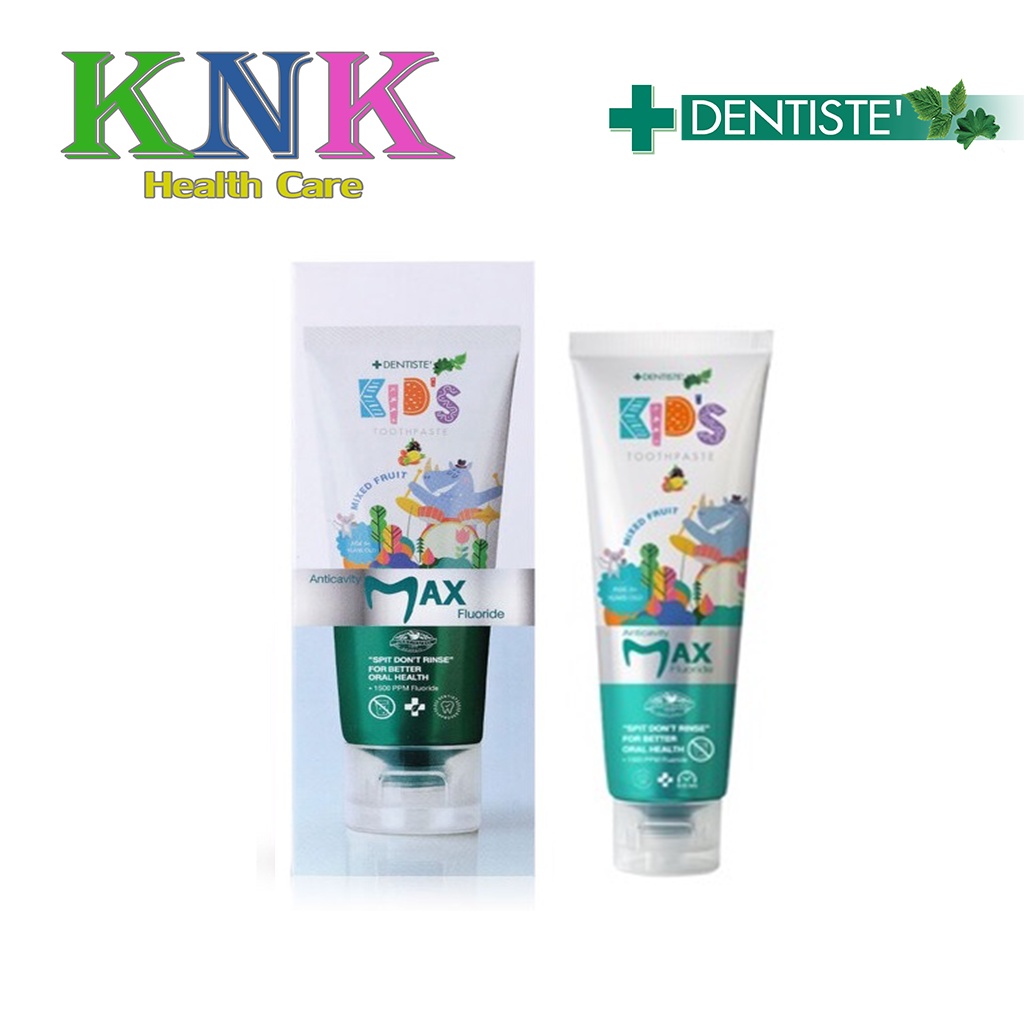 Dentiste’ Kids Toothpaste Mixed Fruit Flavor 1500PPM ยาสีฟันแปรงแห้งเด็ก กลิ่นผลไม้รวม ฟลูออไรด์ 150