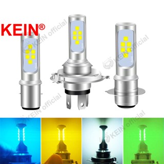 Kein หลอดไฟตัดหมอก T19 Led H4 Led H6 BA20D Led P15D 12V 3030 สีขาว เขียว สําหรับรถจักรยานยนต์ สกูตเตอร์