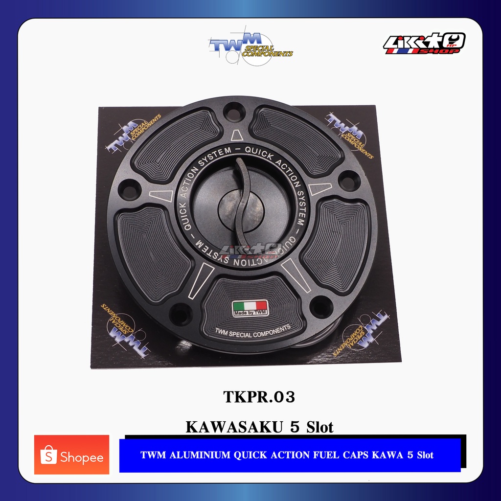 TWM ฝาถังแต่ง Kawasaki 5รู ZX10,Z800,Z1000 - TKPR.03