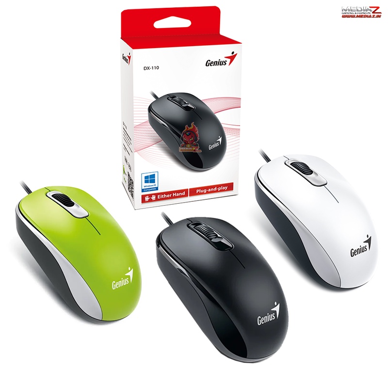 มีโค้ดลด20%+ Mouse Genius DX-110 PS/2 USB White Green Pink ของแท้ 100%