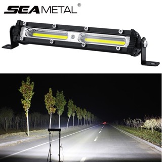 SEAMETAL เเพค ไฟLED สปอร์ทไลต์ 7 ชิ้น 18W COB ไฟสปอร์ตไลท์รถยนต์ ไฟหน้ารถ ไฟท้าย 12V เเสงขาว สำหรับรถยนต์ รถมอเตอร์ไซต์ รถบรรทุก