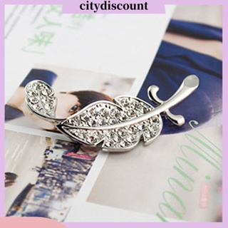 &lt;citydiscount&gt;  Pin เข็มกลัด คริสตัล ของขวัญสำหรับสตรี เหมาะกับงานแต่งงาน