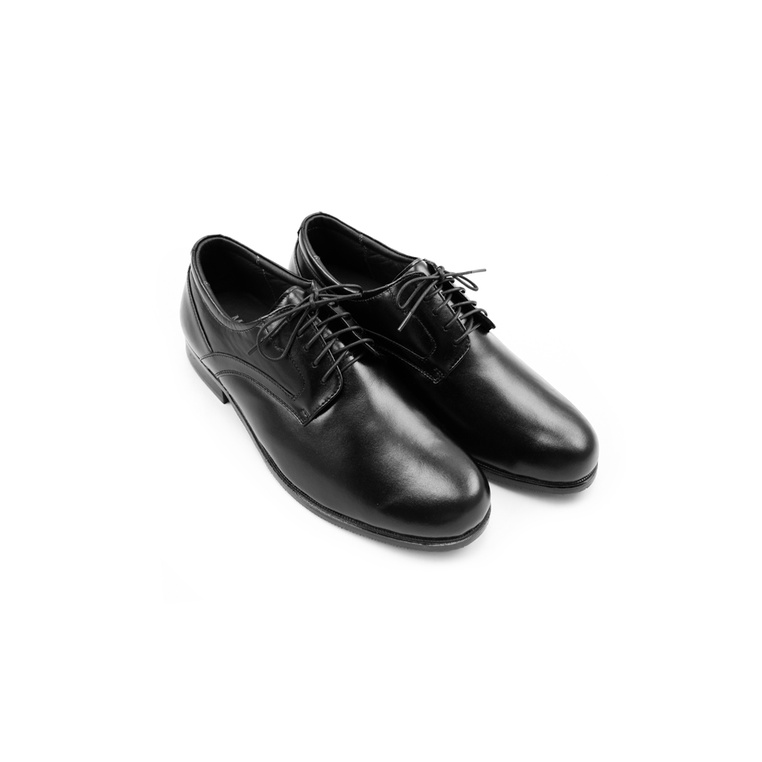 MANWOOD รองเท้าคัชชู หนังแท้ รุ่น DE3089-51 สีดำ