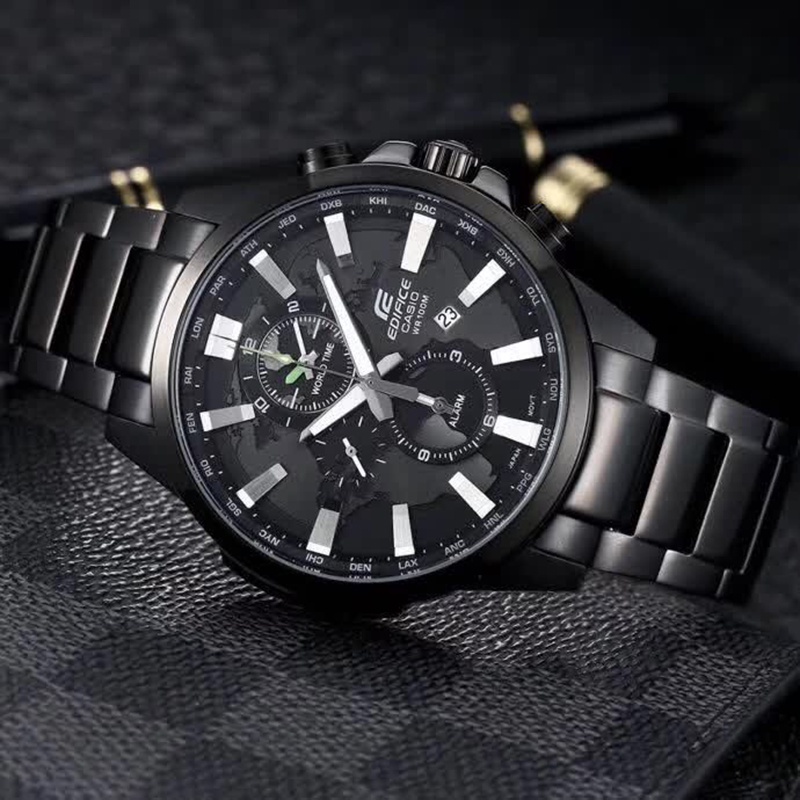 นาฬิกาคาสิโอ EDIFICE รุ่น EFR-303BK-1A กันน้ำ รับประกัน 1 ปี