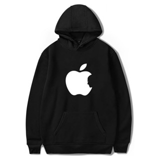 New Apple เสื้อกันหนาว มีฮู้ด ผ้าฝ้าย ลายแอปเปิ้ล สไตล์ฮิปฮอป สตรีท ขนาดใหญ่ สําหรับผู้ชาย และผู้หญิง 4XL 1702