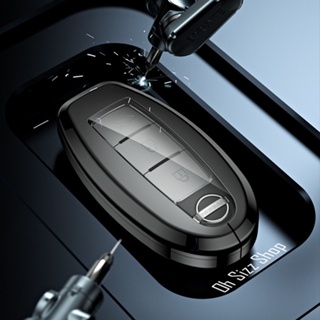 เคสโลหะอัลลอยรีโมทรถ Nissan Kicks e POWER 2022 แบบ 2 ชั้น Double-Layer Metal Aluminum Alloy Key Case