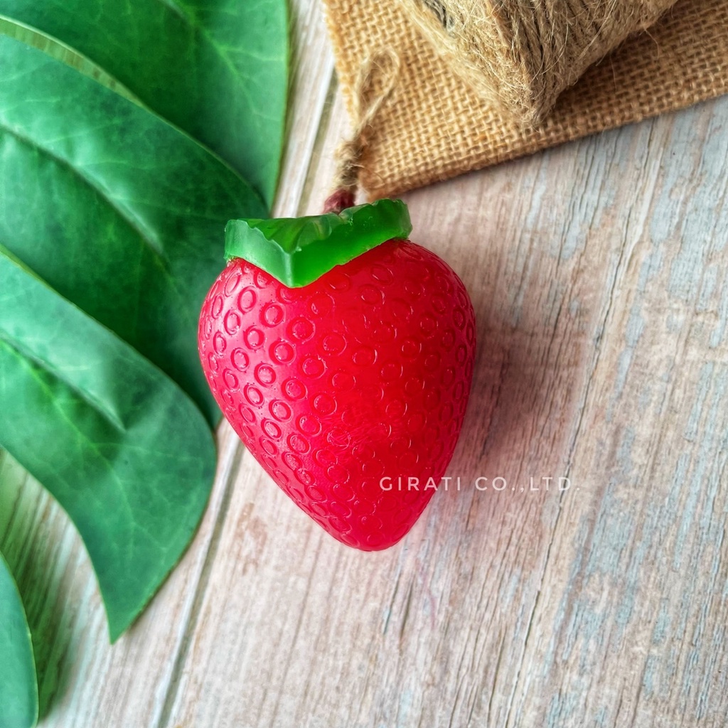 หอมละมุน สบู่สตรอว์เบอรี่ Strawberry Scrub Soap ขนาด 100 กรัม