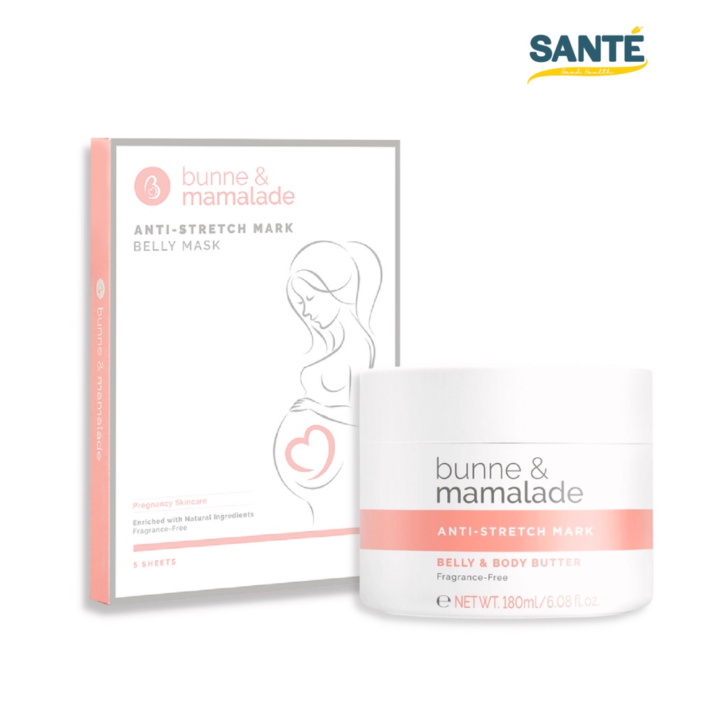 SET มาส์กและครีม Bunne&Mamalade Mask and Butter บำรุงผิวหน้าท้อง ป้องกันหน้าท้องแตกลาย