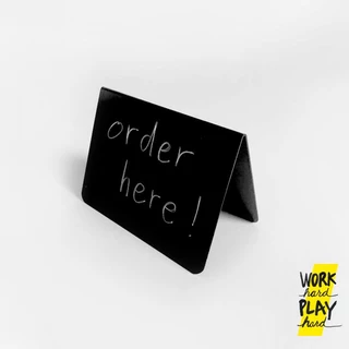WHPH Shop ป้ายราคา DIY เขียนข้อความเองได้ ลบแล้วเขียนใหม่ได้ ป้ายตั้งโต๊ะ สไตล์ minimal
