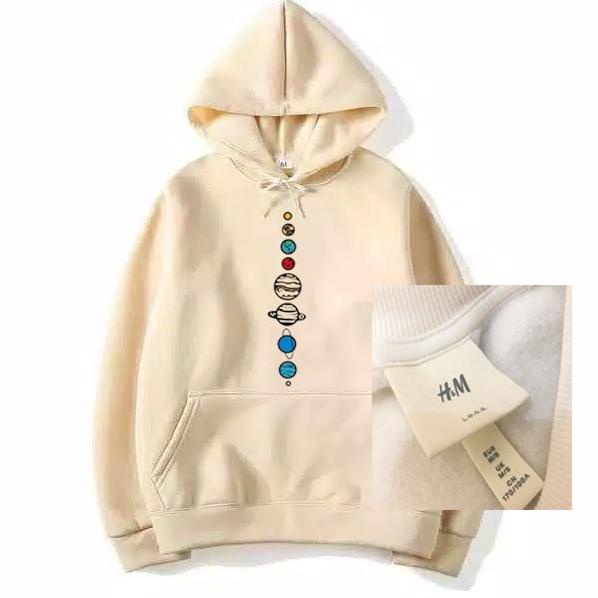 ขายดีที่สุด NASA H&M Planet Hoodie Jacket Original Usa / NASA Solar System Hoodie เสื้อกันหนาวสําหรั