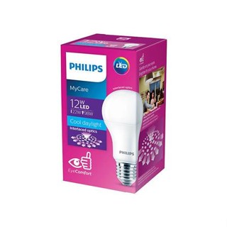 หลอดไฟ LED BULB PHILIPS E27 12วัตต์ สีขาวนวล