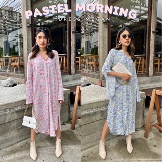 THONGYOY-Dress Morgan Pastel เดรสเชิ้ตสีพาสเทล เดรสเเขนผ่า เดรสเเขนระบาย เดรสสีหวาน เดรสเที่ยวทะเล เดรสลายน่ารัก