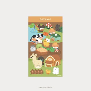 Cottage Sticker สติ๊กเกอร์ธีมชาวสวน👨🏻‍🌾🌽🐓