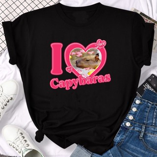 Capybaras เสื้อยืด พิมพ์ลายกราฟฟิค มังงะ สีขาว สไตล์วินเทจ สําหรับผู้ชาย