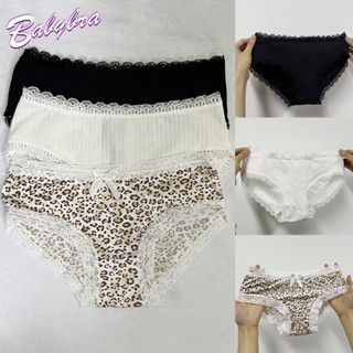 Babybra_shopกางเกงใน กางเกงในผ้าฝ้าย ขอบลูกไม้ กางเกงในที่แสนนุ่ม สวย ยกก้น ใหม่ชุดชั้นใน กางเกงชั้นในผ้าฝ้ายปักลBBAA79