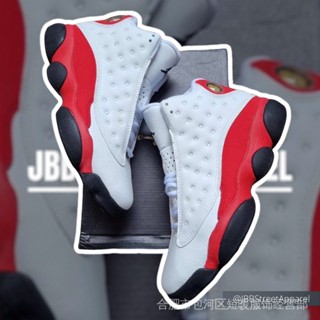 Air JORDAN 13 "สีขาว/สีแดง" (คุณภาพสูง) รองเท้าบาสเก็ตบอล สําหรับผู้ชาย Q4JK