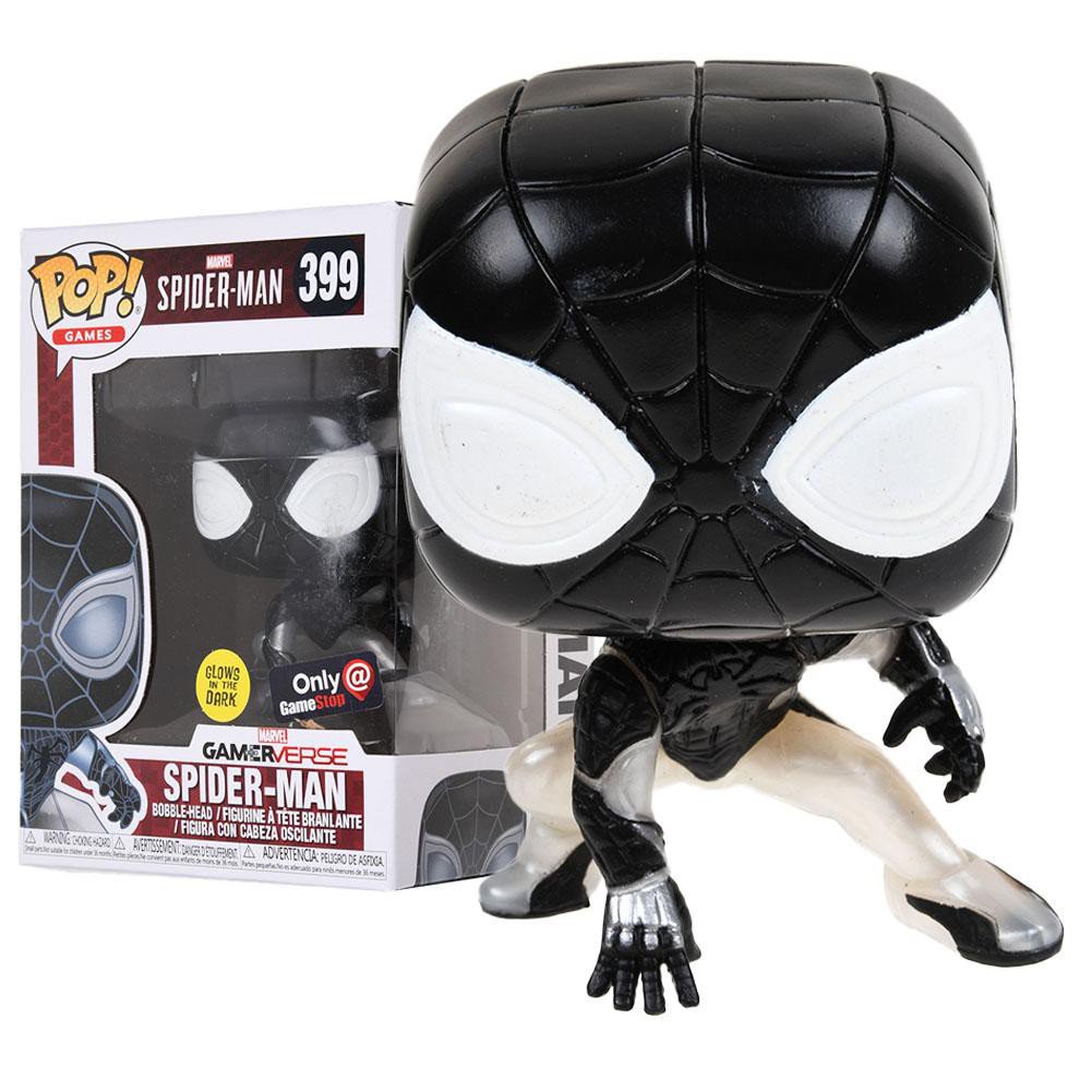 ฟิกเกอร์ Funko Pop Marvel: Spider-Man Spiderman 399 Glows In The Dark ของเล่นสําหรับเด็ก