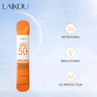 Laikou โลชั่นกันแดด ไวท์เทนนิ่ง SP50 PA+++ 8 กรัม ป้องกันรังสียูวี สําหรับเดินทาง ธุรกิจ