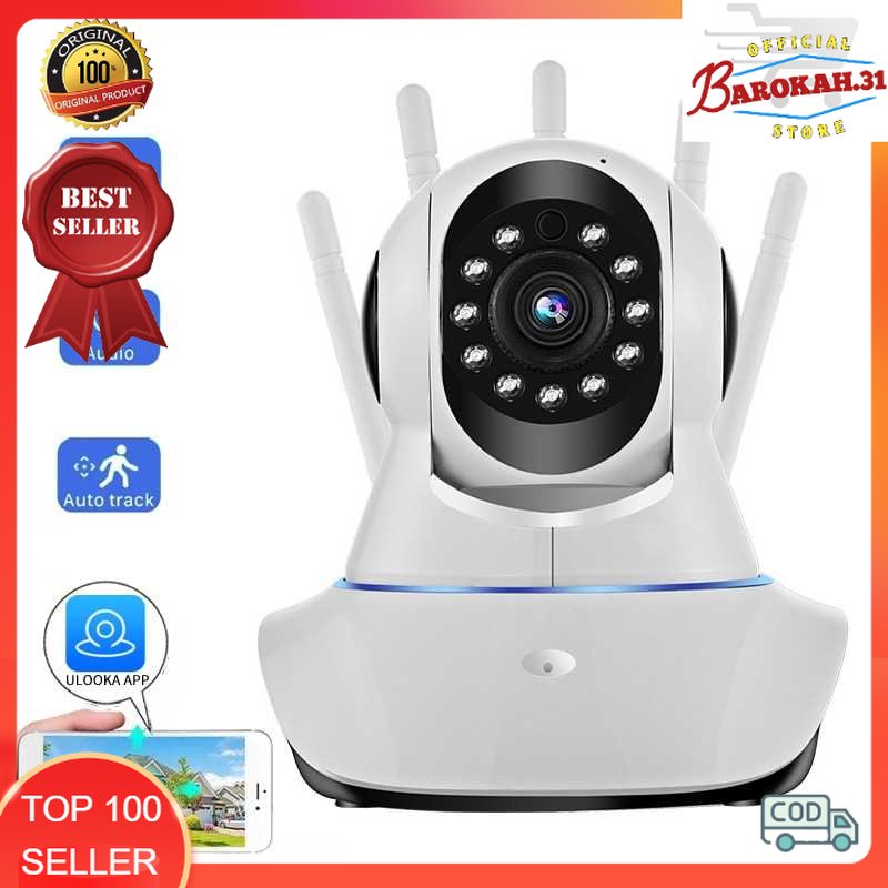 Xq กล้องวงจรปิด WiFi PTZ กล้องสมาร์ทเซนเซอร์ IR 480P - Q6