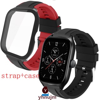 สายรัดข้อมือ สําหรับ Amazfit GTS 4 GTS4 สายรัดกีฬา สายรัดซิลิโคน สร้อยข้อมือ PC เคสป้องกันหน้าจอ