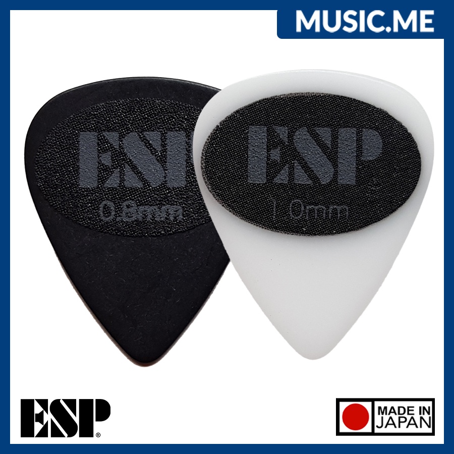 ปิ๊กกีต้าร์ ESP PT-08AL10 Rubber Grip Guitar Pick / ของแท้ 100% MADE IN JAPAN