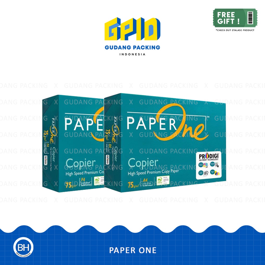 กระดาษ ONE - HVS PAPER (A4/F4) Sogan (75/80) Gsm