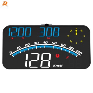 Ag Auto Hud Head Up Display GPS Beidou Car Hud Speedometer เข็มทิศ Altitude Car Projetor ระบบเตือนความเร็วเกิน