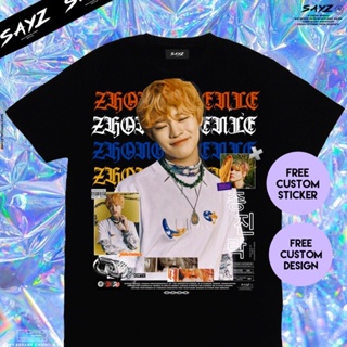 เสื้อยืดแขนสั้น Kaos Zhong Chenle NCT DREAM สวัสดีอนาคต ver nctzen Custom kaos kpop โดย sayzStreetwear ผู้ชายเสื้อยืดผู้